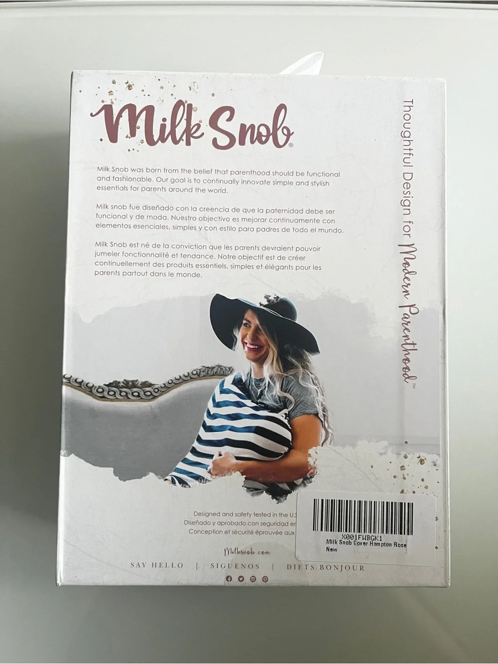 Milk Snob Floral & Navy Baby 5 in 1 Cover